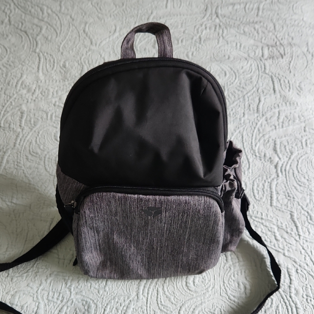 Stylish Black and Gray Nursing Backpack